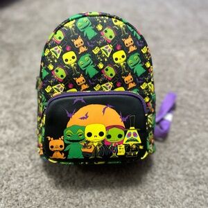 Nightmare Before Christmas Funko pop mini backpack purse bag neon glow rave